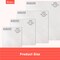 12 PCS White Embroidery Fabric, Pre-Cut Natural Cotton Embroidery Cloth Fabric, 4 Sizes Embroidery Cloth Squares for Embroidery Garment Craft (5.9 to 11.8inch)